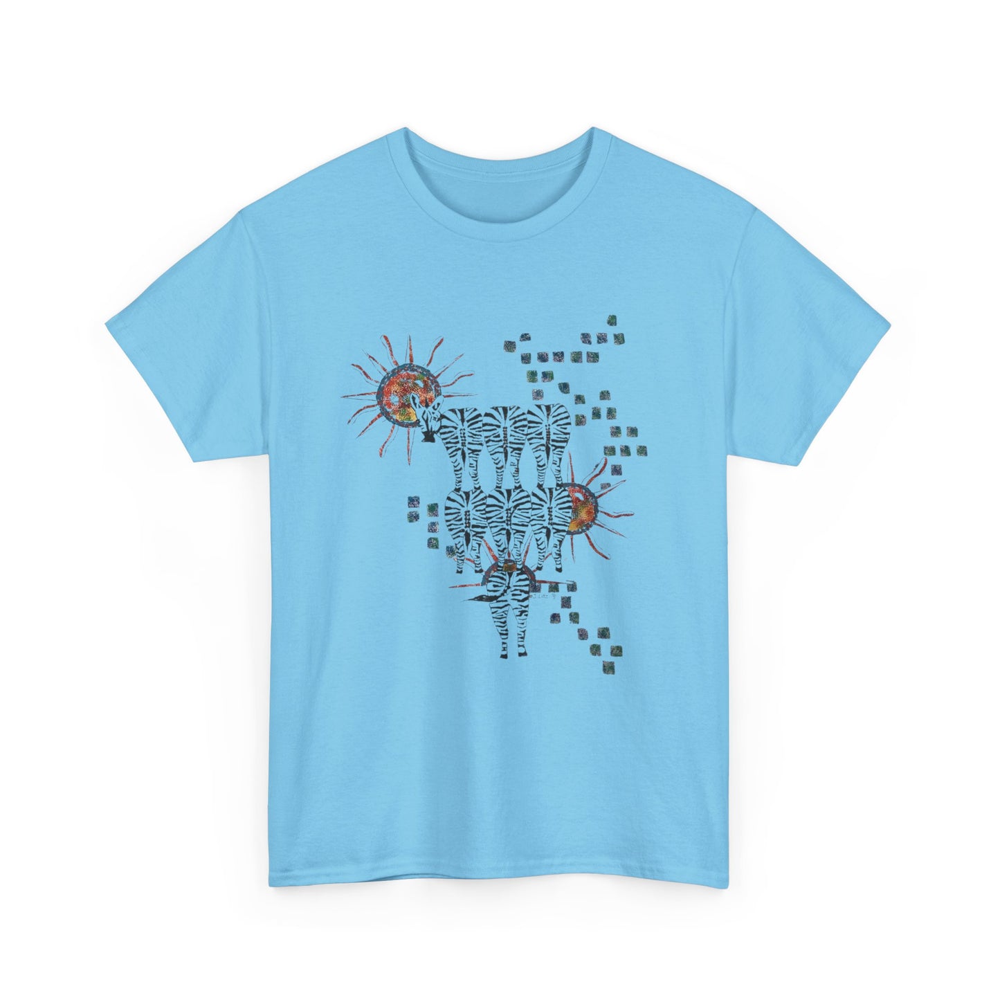 Solar Stripes | Abstract Zebras & Sun Art Unisex T-Shirt