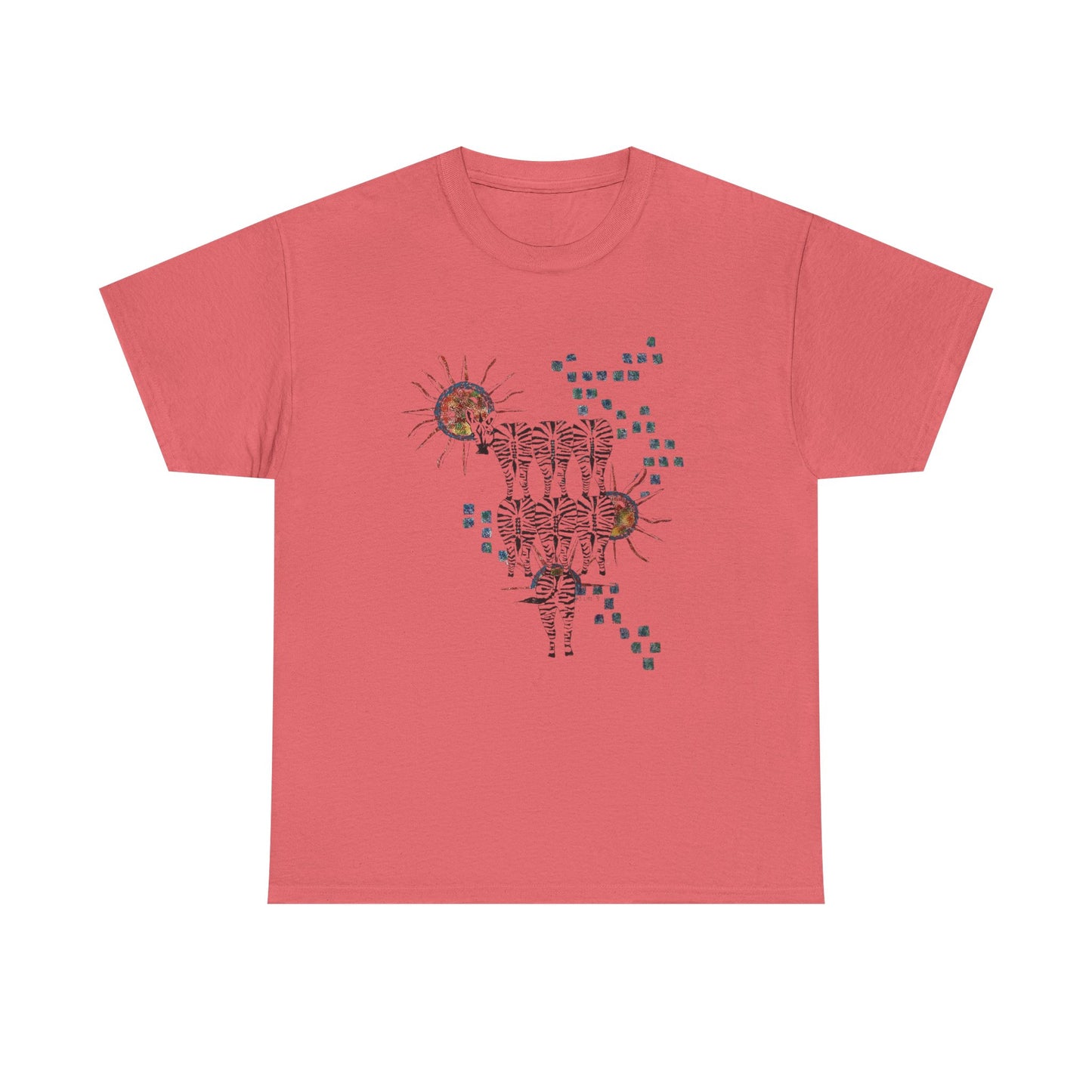 Solar Stripes | Abstract Zebras & Sun Art Unisex T-Shirt