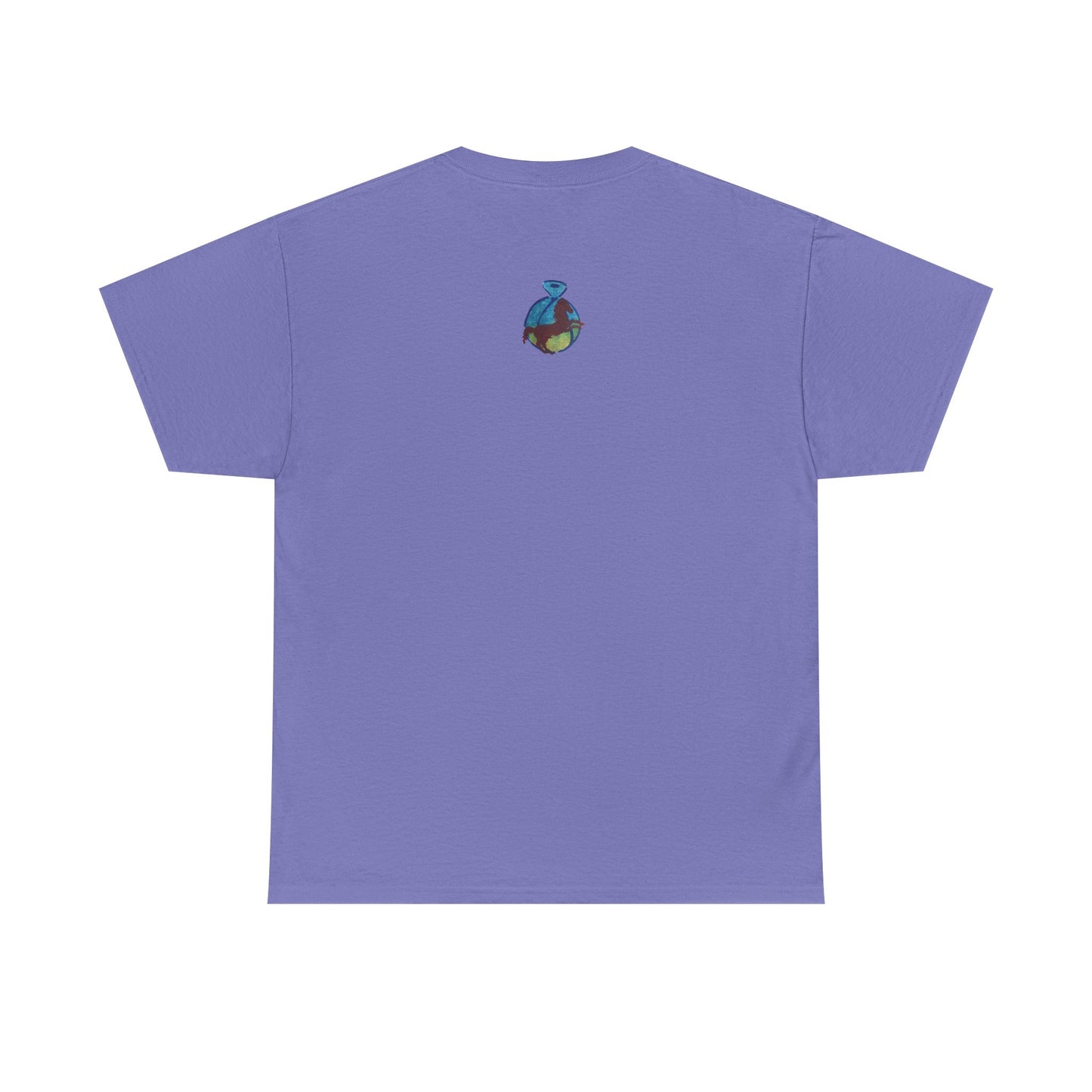 Interconnected Worlds | Abstract Earth Art Unisex Cotton T-Shirt