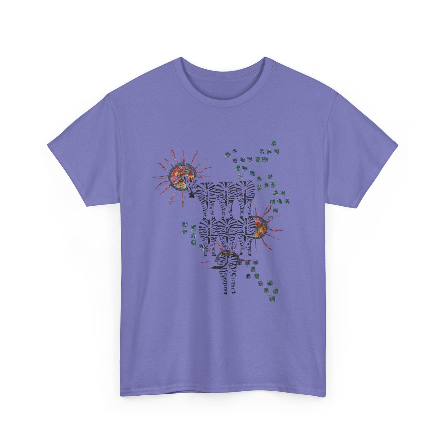 Solar Stripes | Abstract Zebras & Sun Art Unisex T-Shirt