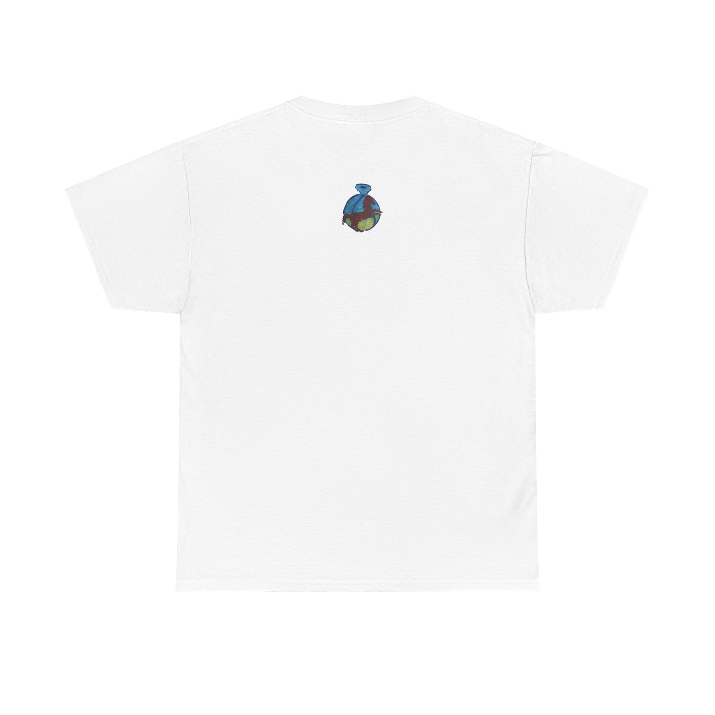 Interconnected Worlds | Abstract Earth Art Unisex Cotton T-Shirt