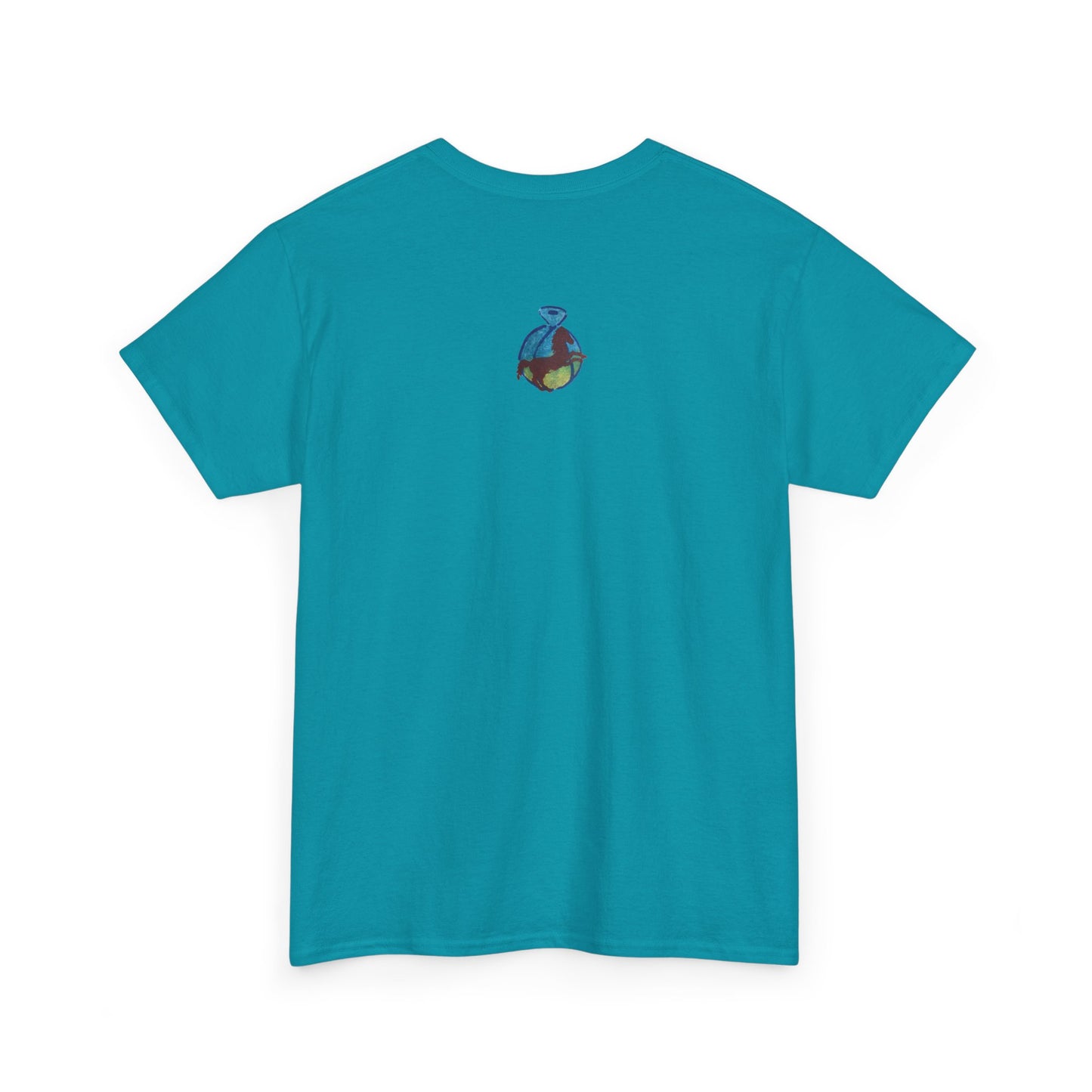 Interconnected Worlds | Abstract Earth Art Unisex Cotton T-Shirt