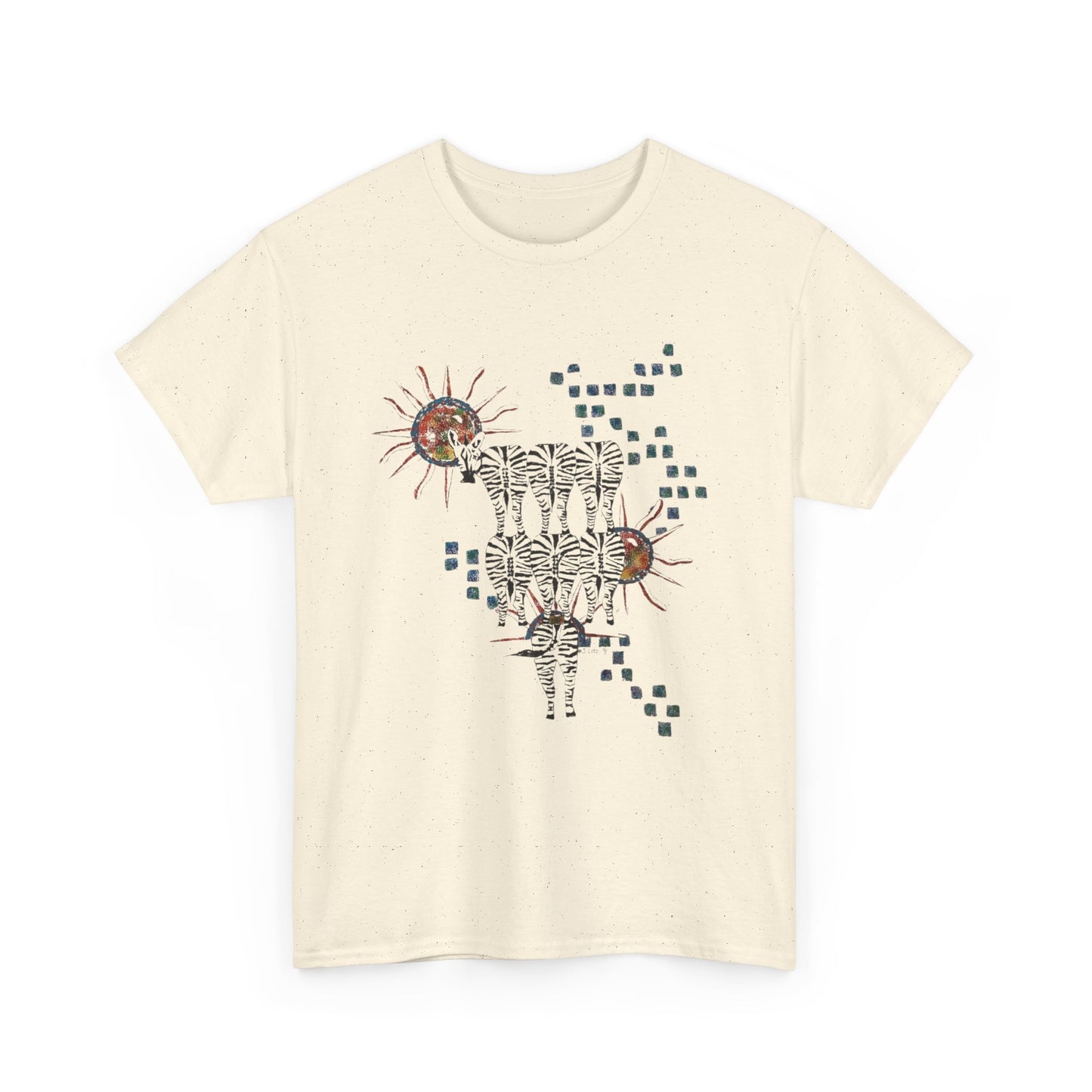 Solar Stripes | Abstract Zebras & Sun Art Unisex T-Shirt