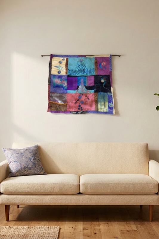 Hand-Dyed Art Quilt | One-of-a-Kind Textile Wall Art