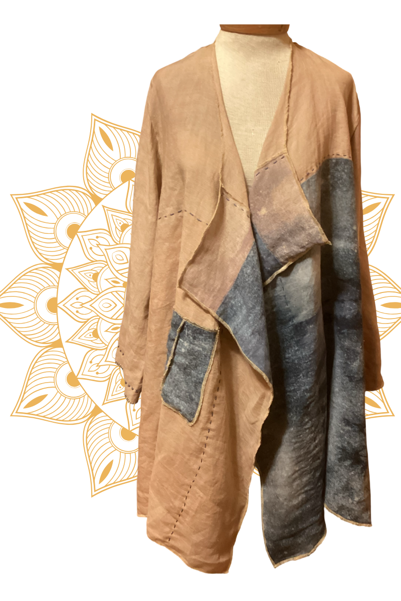 Reiki Linen Coat One of a Kind