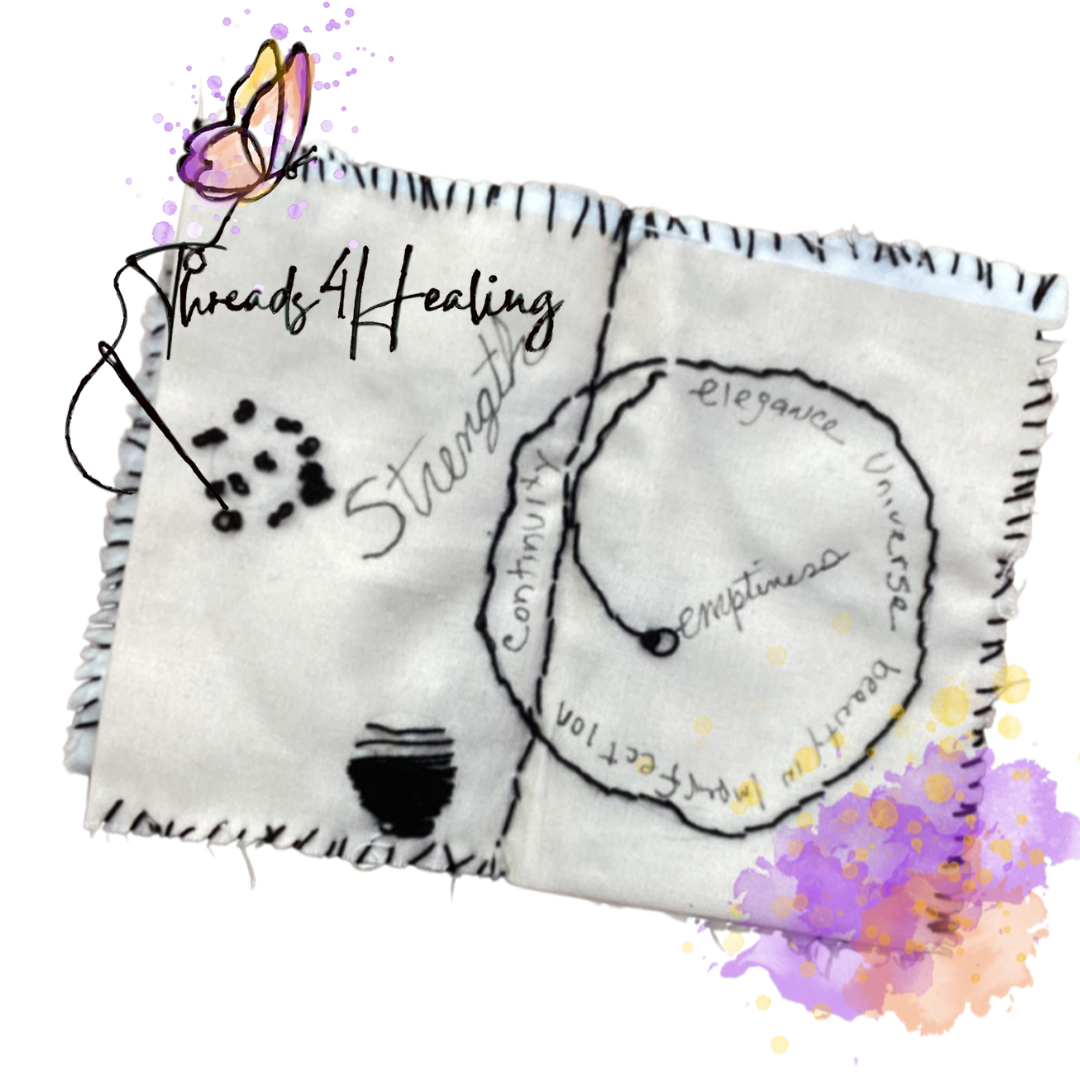 A 5 Day Challenge:  Slow Stitch Fabric Journal Course