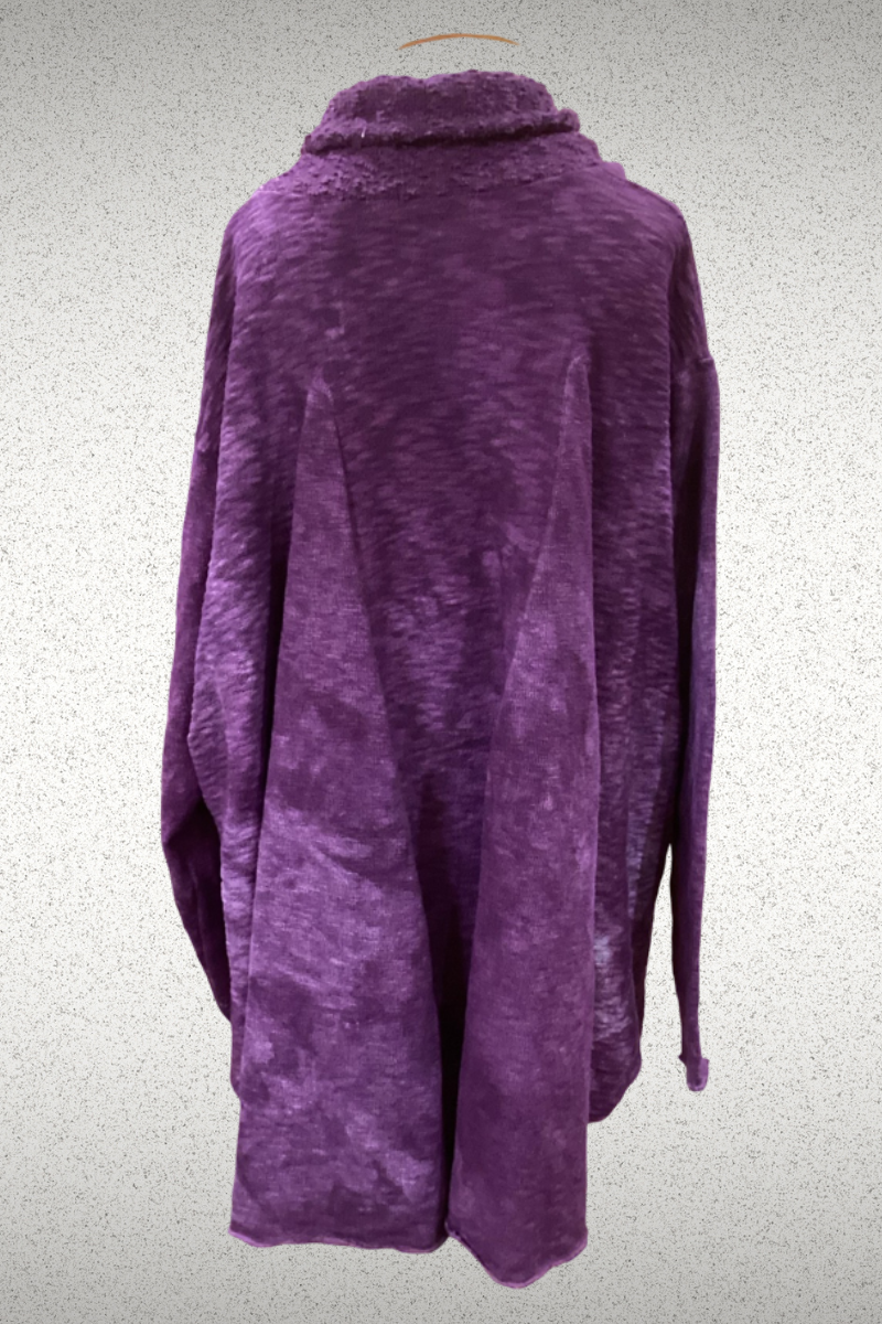 Luxe Boysenberry Cocoon Cardigan