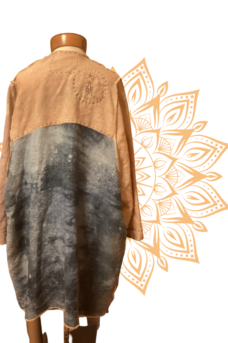 Reiki Linen Coat One of a Kind