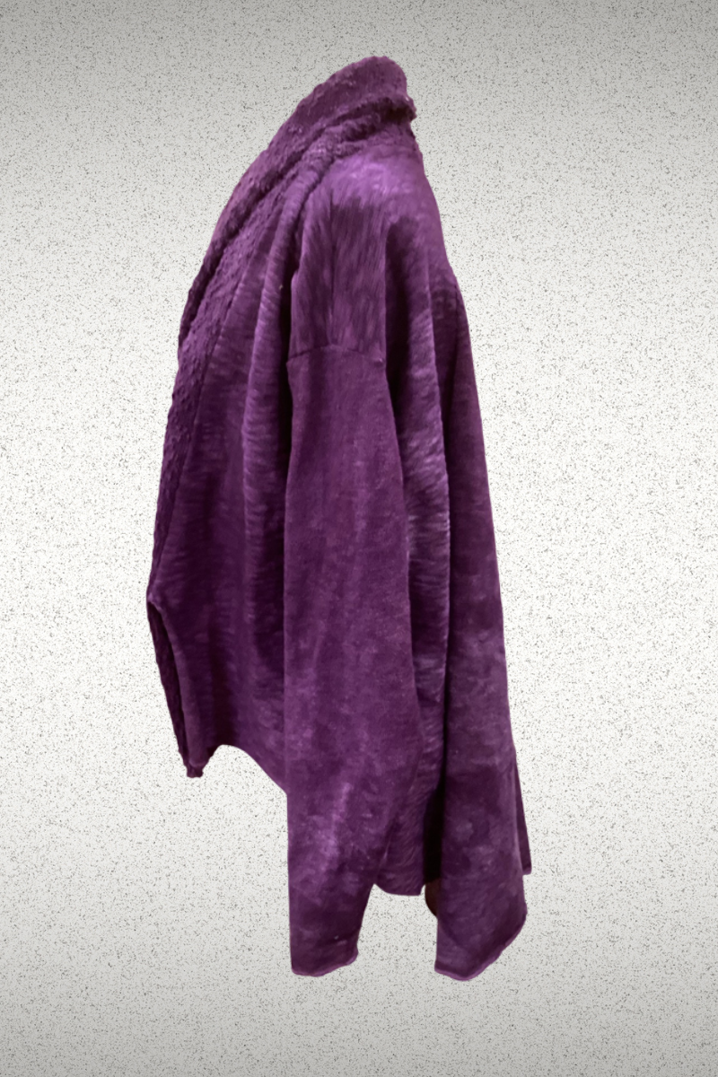 Luxe Boysenberry Cocoon Cardigan