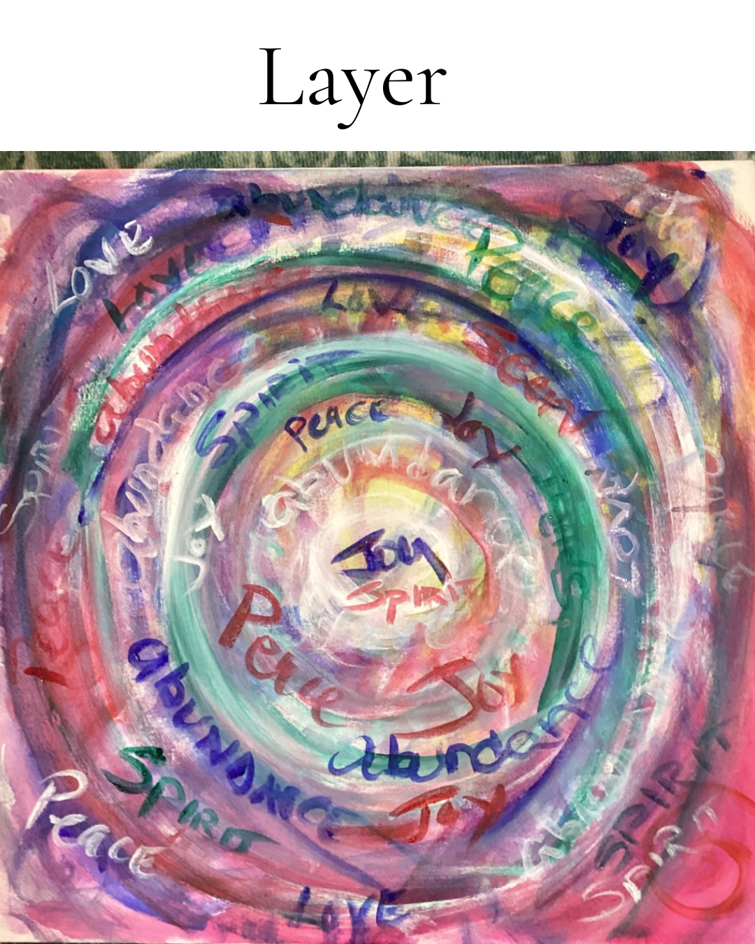 Positivity – Original 20"x20" Acrylic Painting