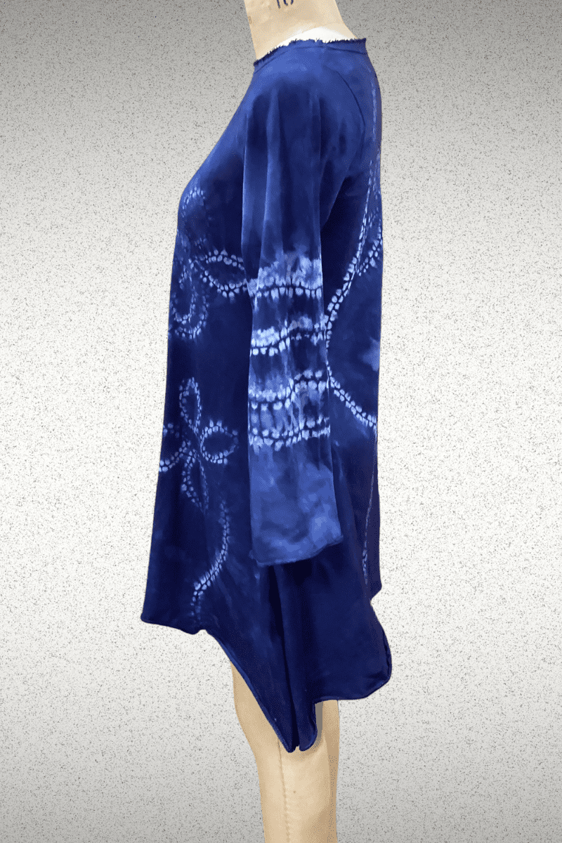 Stitched Shibori Tunic in Cotton