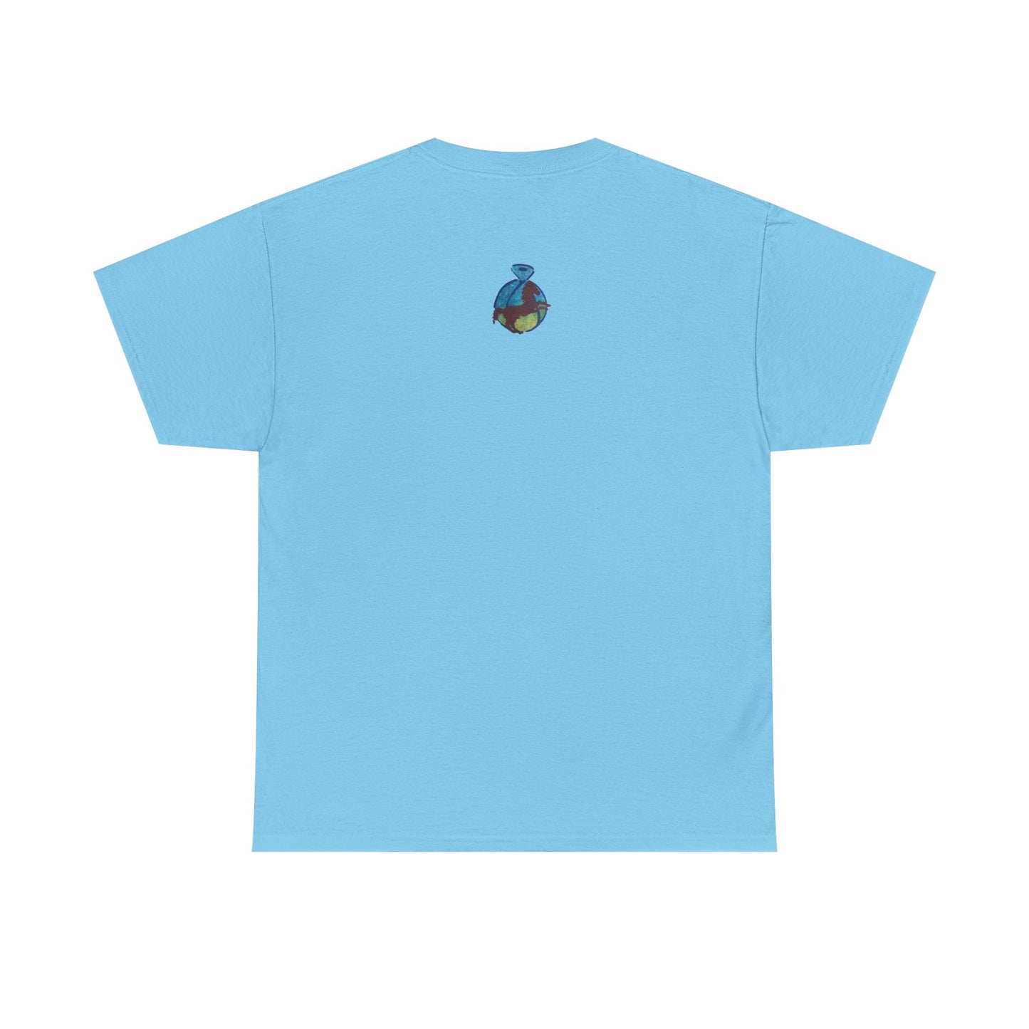 Interconnected Worlds | Abstract Earth Art Unisex Cotton T-Shirt