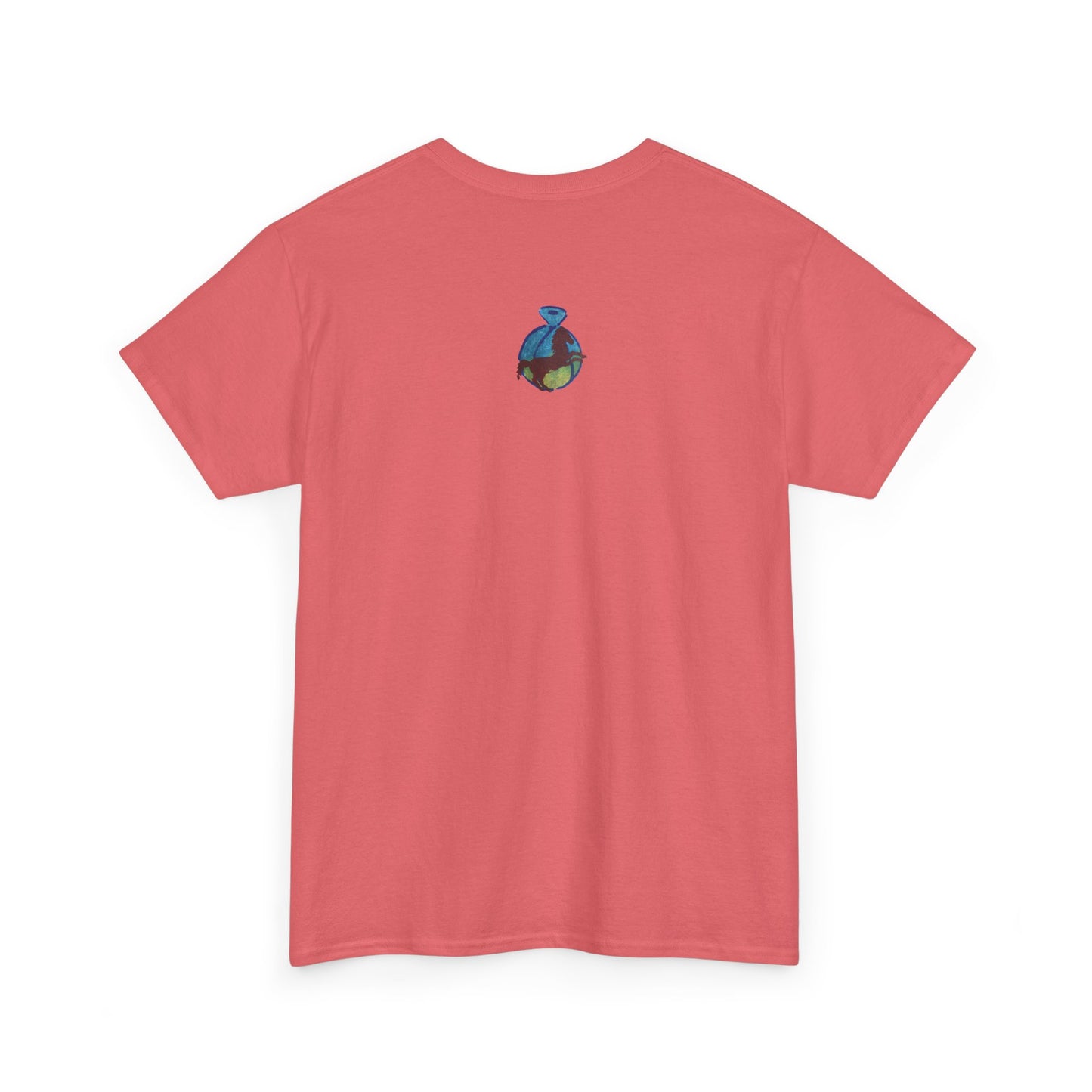 Interconnected Worlds | Abstract Earth Art Unisex Cotton T-Shirt