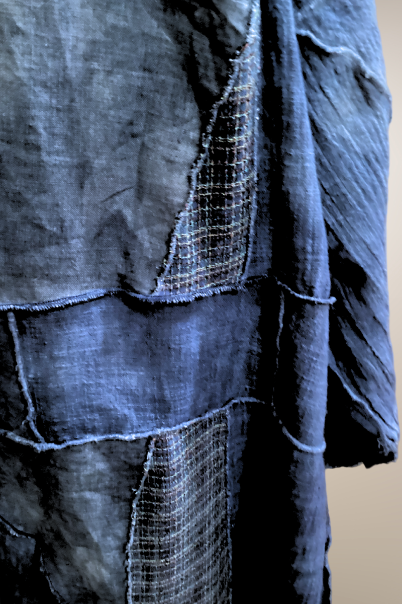 One of a Kind Indigo  Patchwork Duster