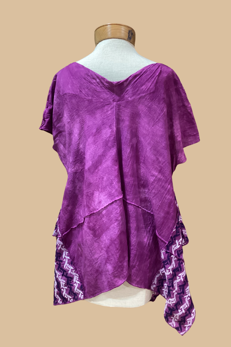 One of a Kind Hand-Dyed Gauze Tunic
