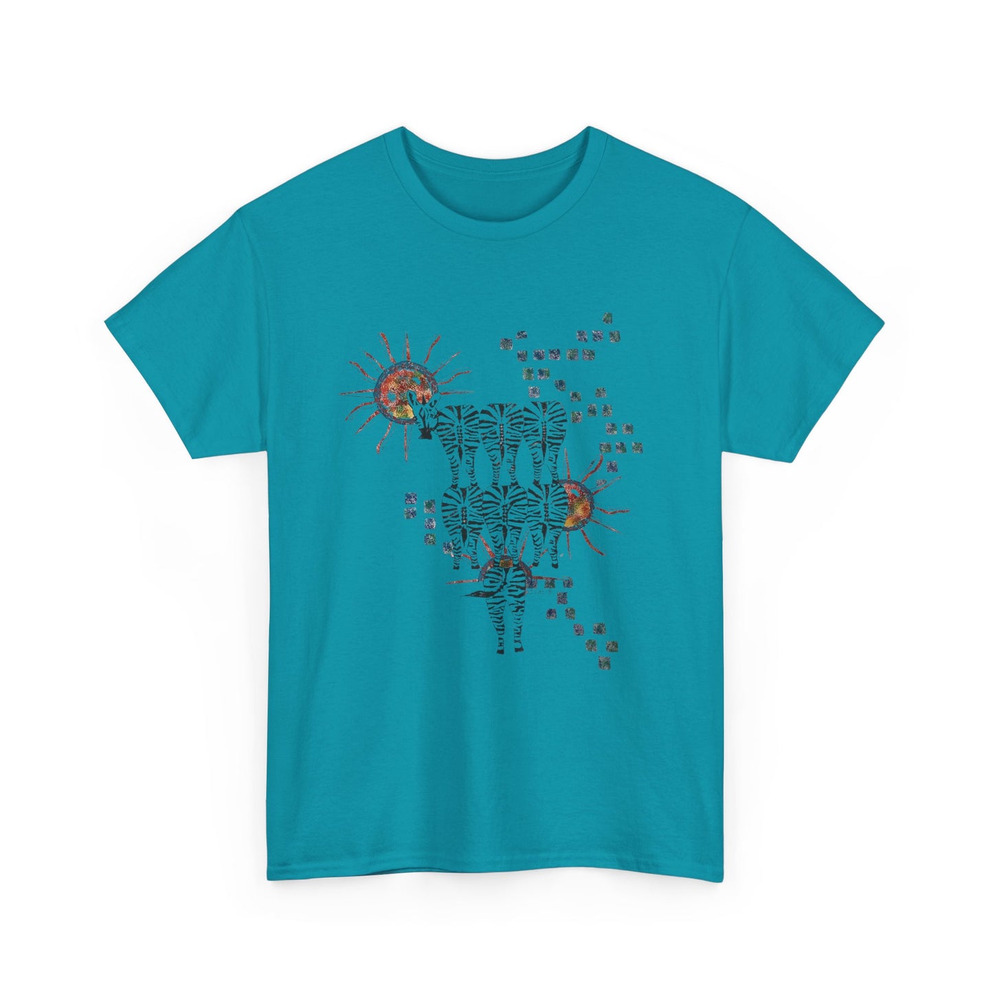 Solar Stripes | Abstract Zebras & Sun Art Unisex T-Shirt