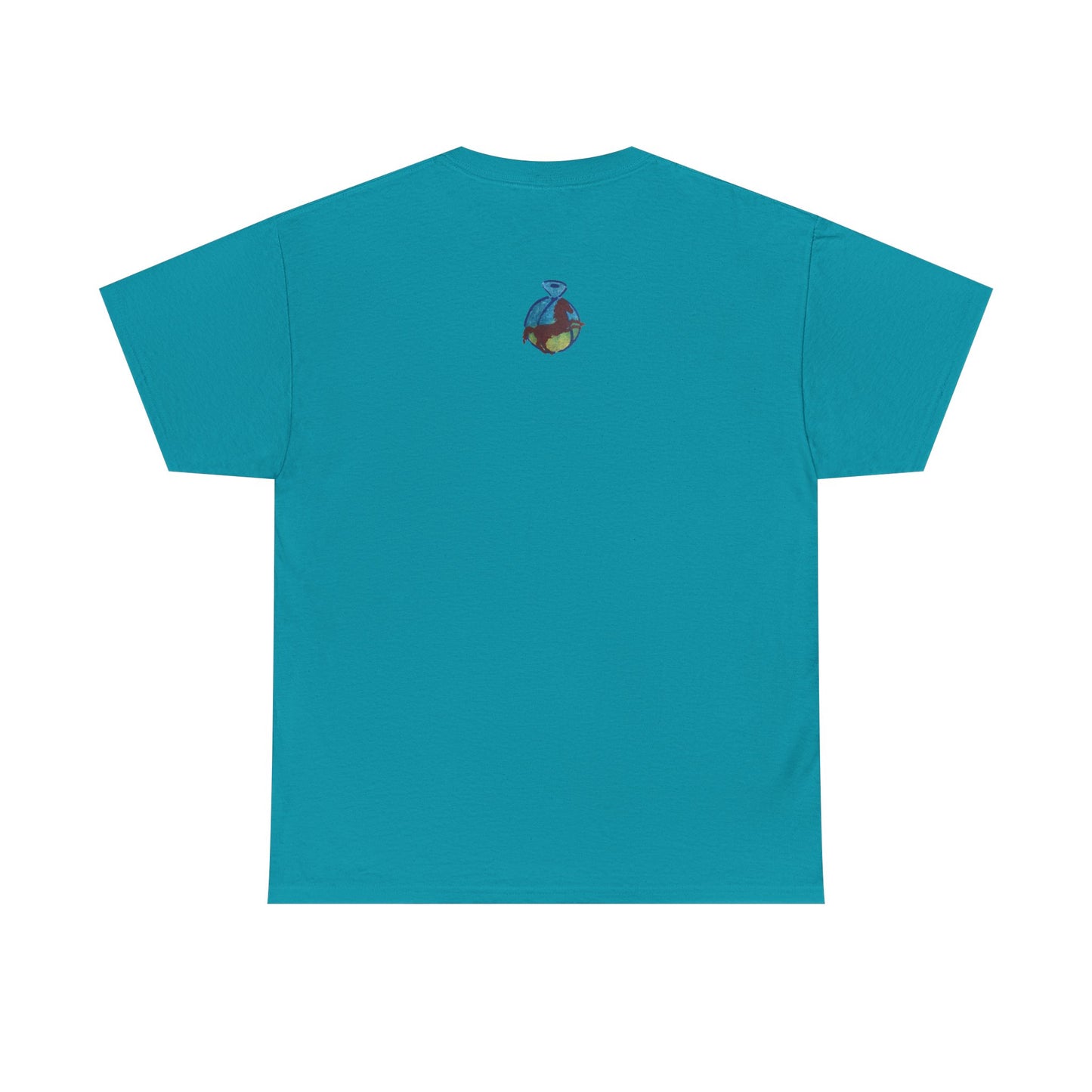 Interconnected Worlds | Abstract Earth Art Unisex Cotton T-Shirt