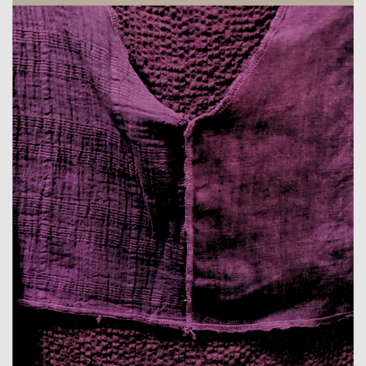 Cranberry textured Topper B
