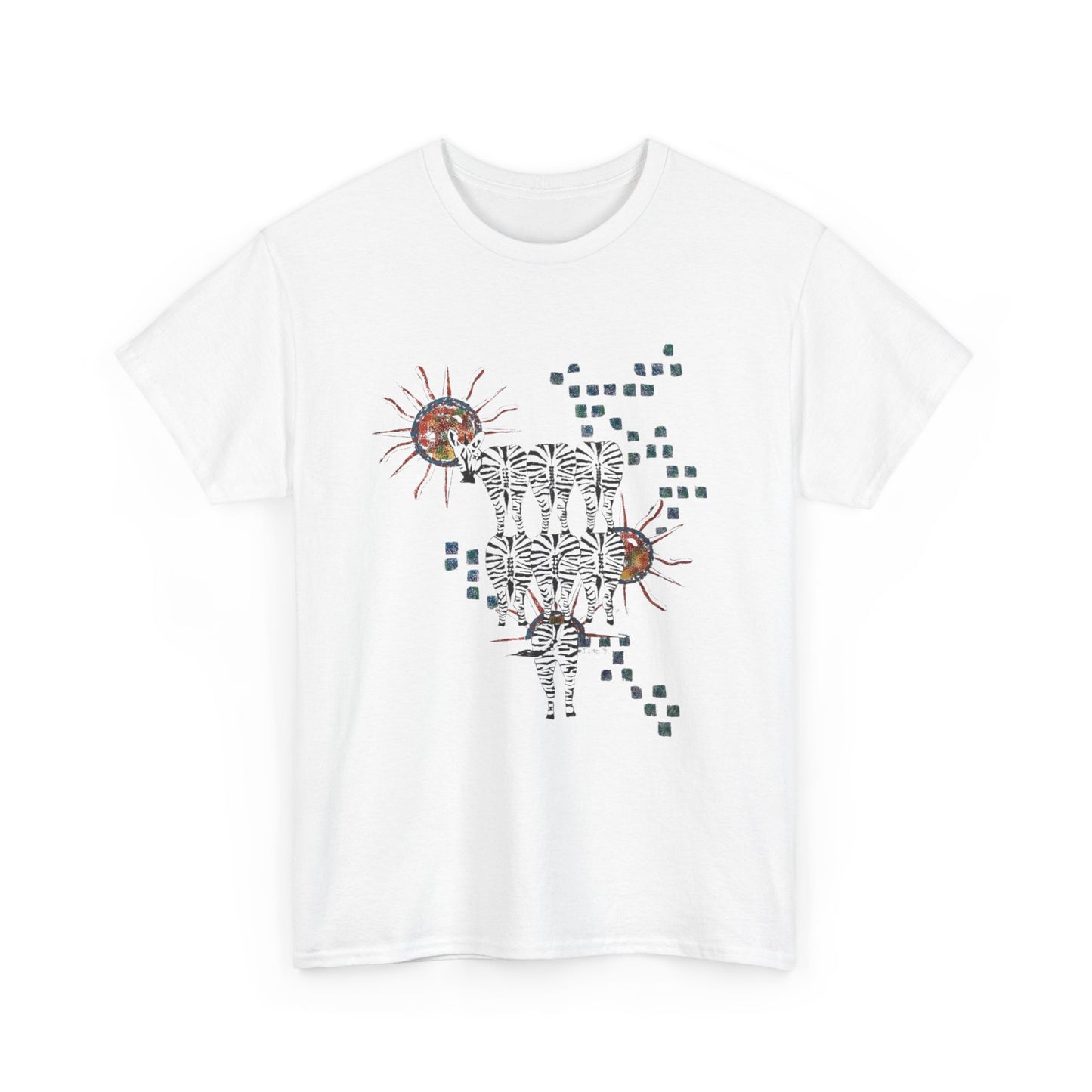 Solar Stripes | Abstract Zebras & Sun Art Unisex T-Shirt