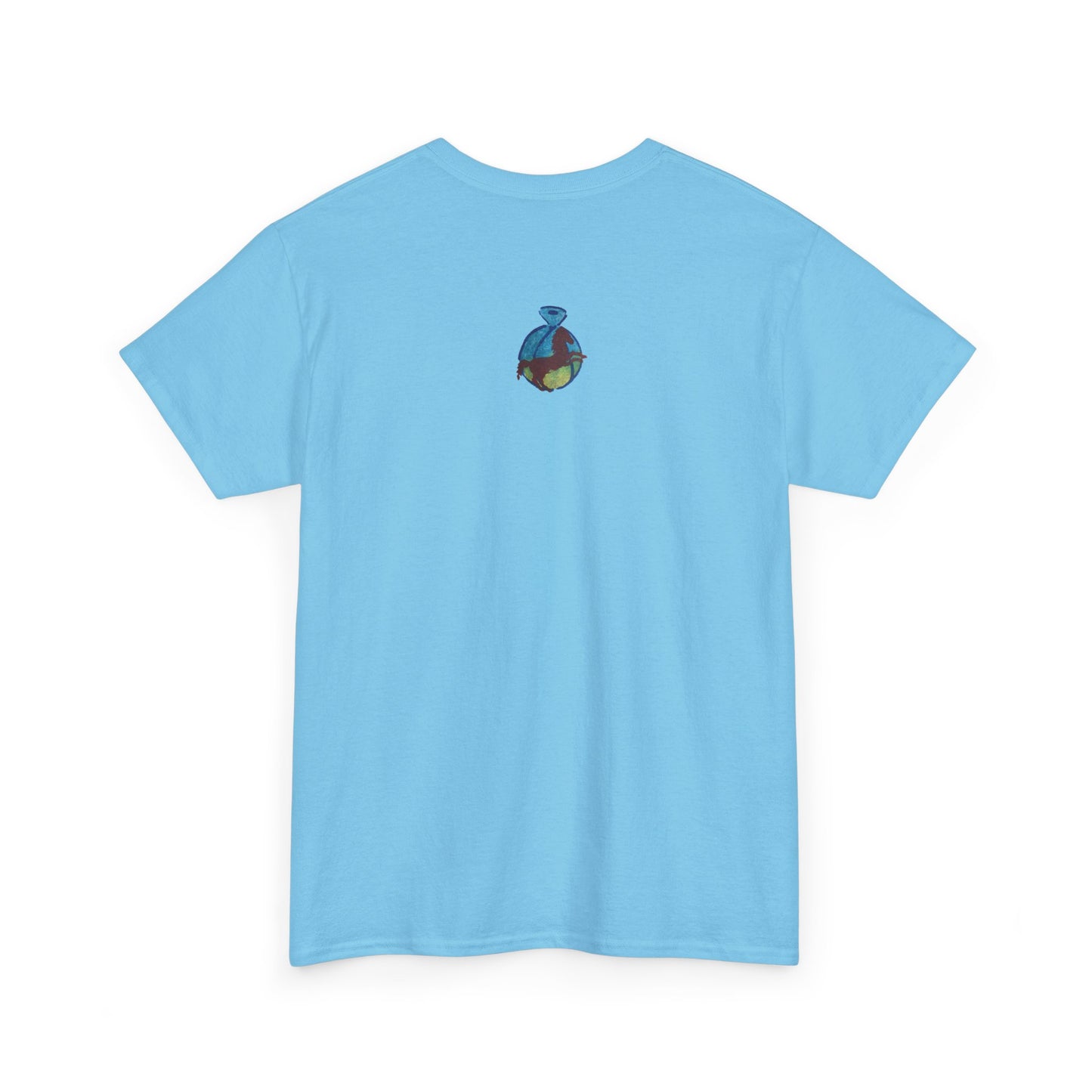 Interconnected Worlds | Abstract Earth Art Unisex Cotton T-Shirt