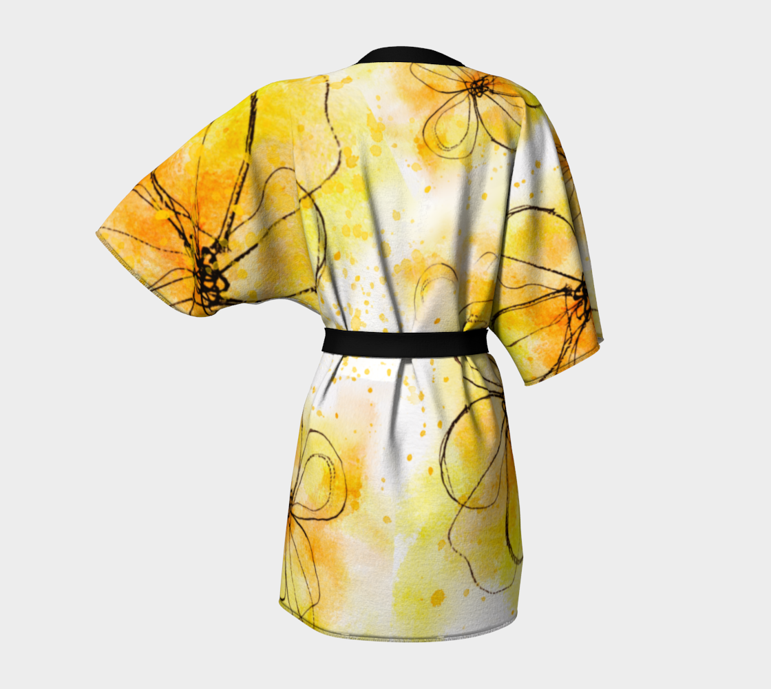Sun Kissed Dreams Silk Kimono Robe