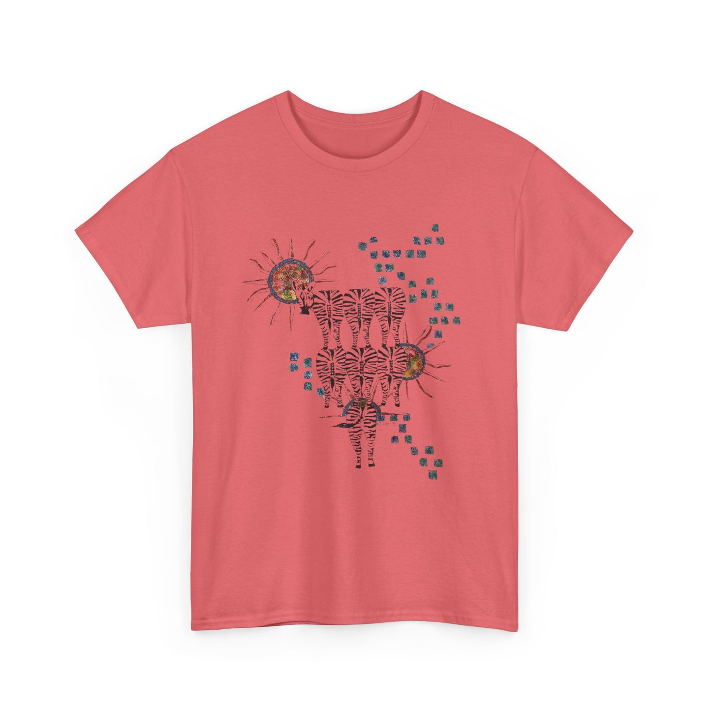 Solar Stripes | Abstract Zebras & Sun Art Unisex T-Shirt