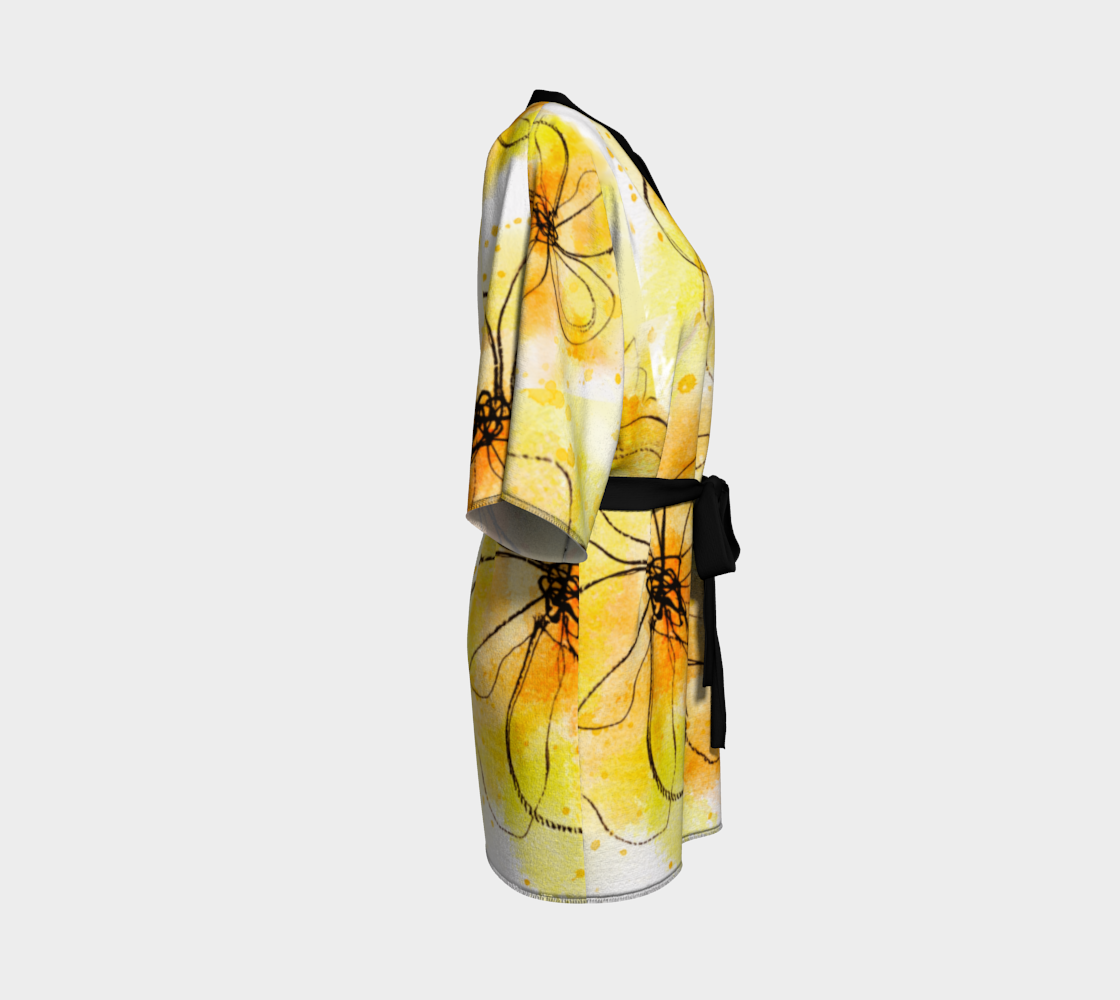 Sun Kissed Dreams Silk Kimono Robe