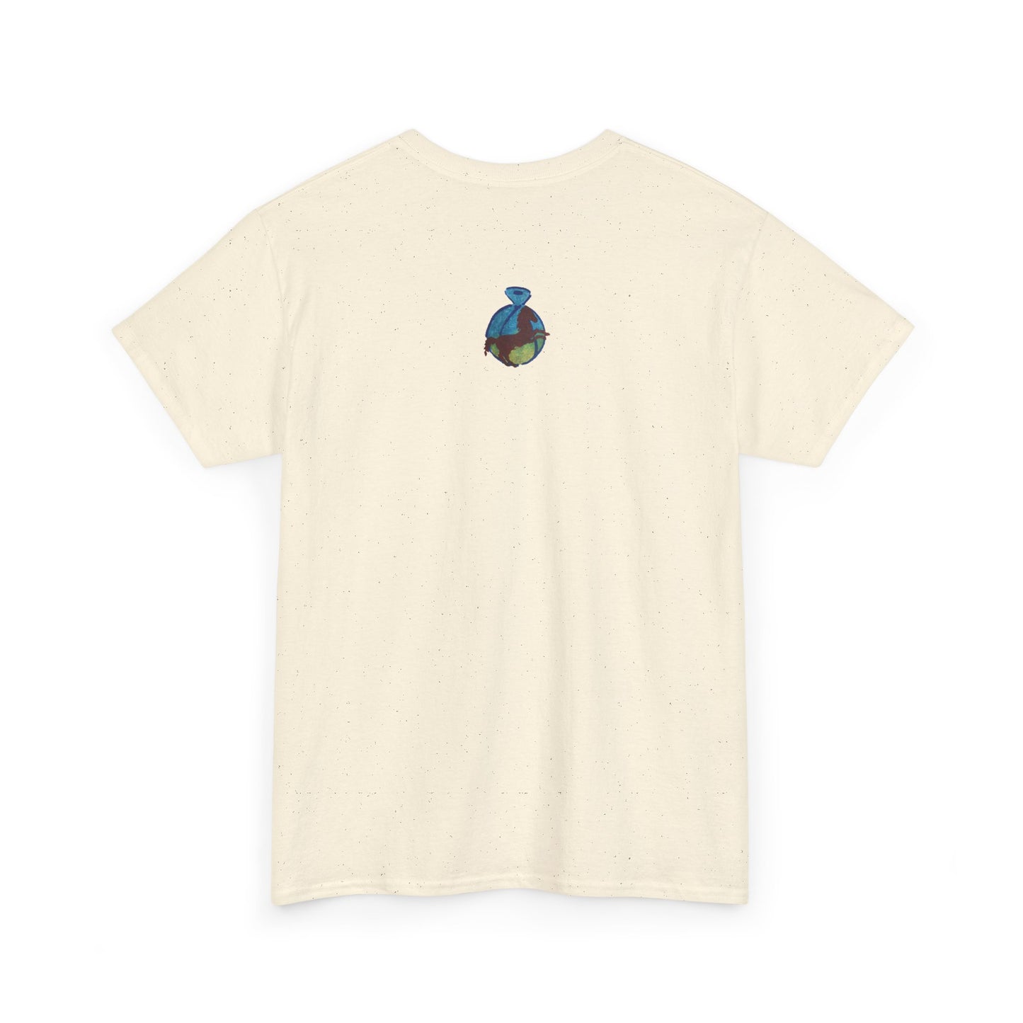 Interconnected Worlds | Abstract Earth Art Unisex Cotton T-Shirt