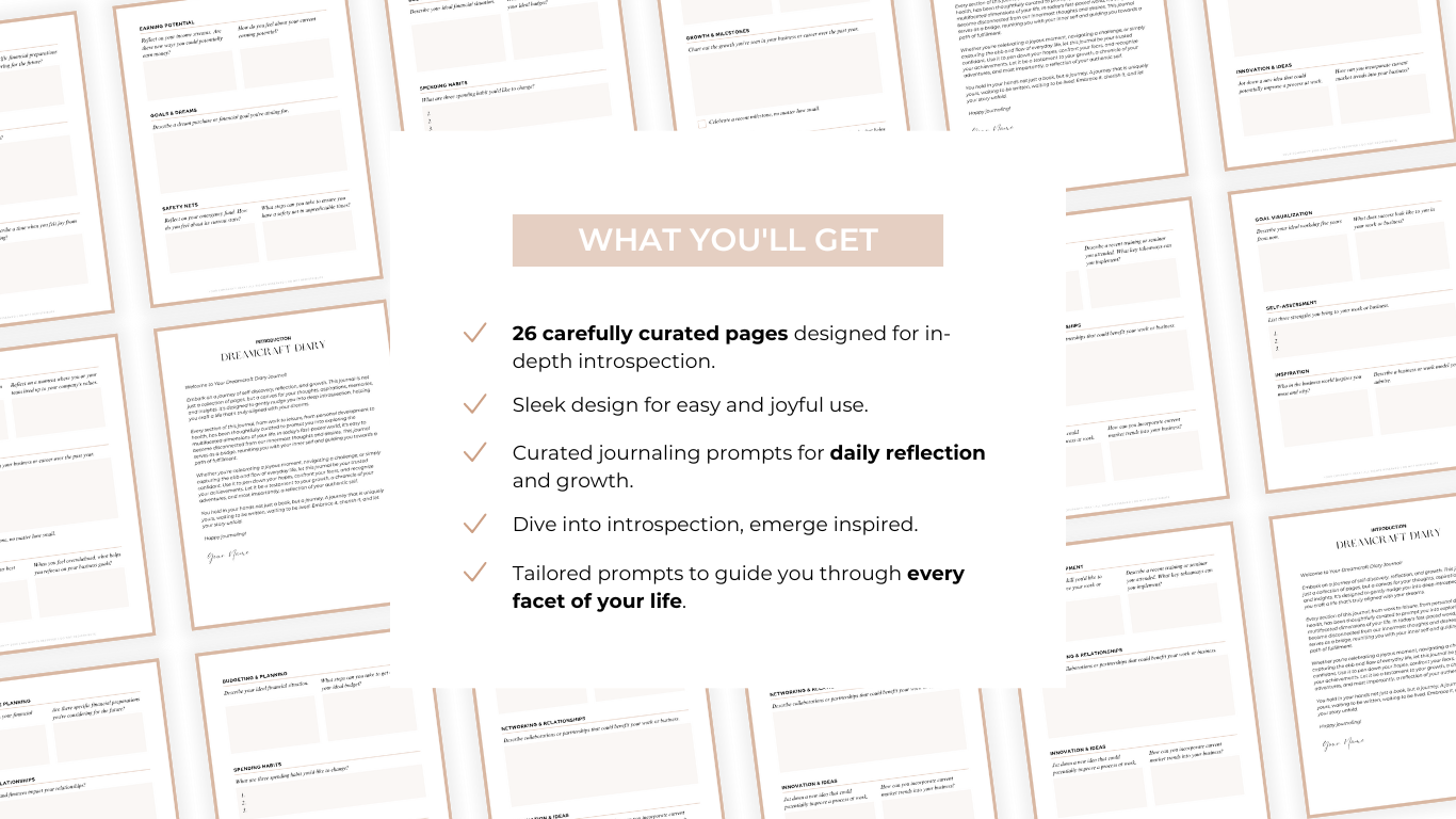 The Dreamcraft Diary Guided Journal