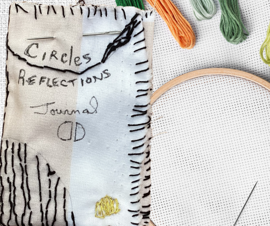 A 5 Day Challenge:  Slow Stitch Fabric Journal Course