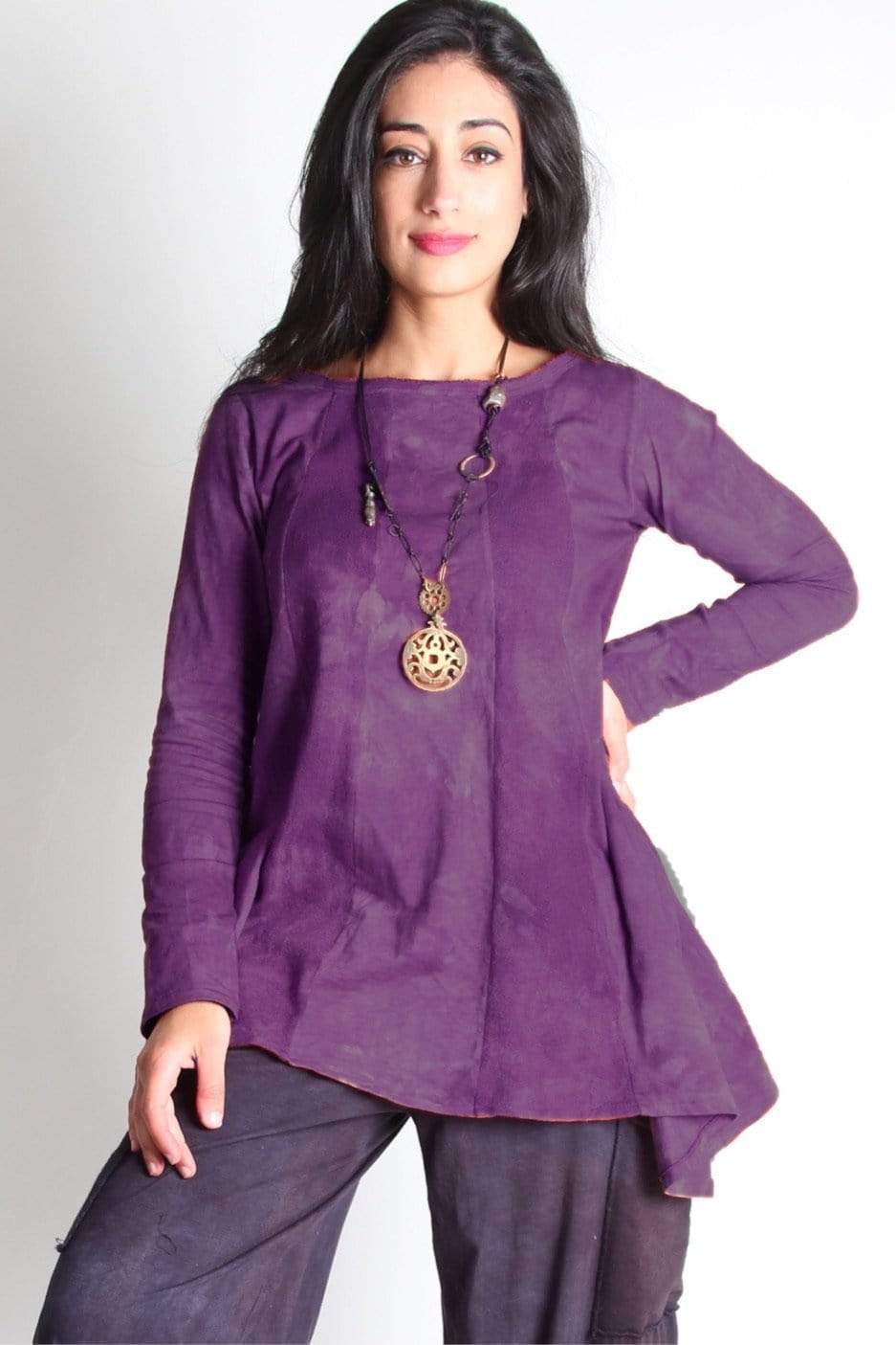 Arya Cotton Knit Tunic on the Rack - Steel Pony