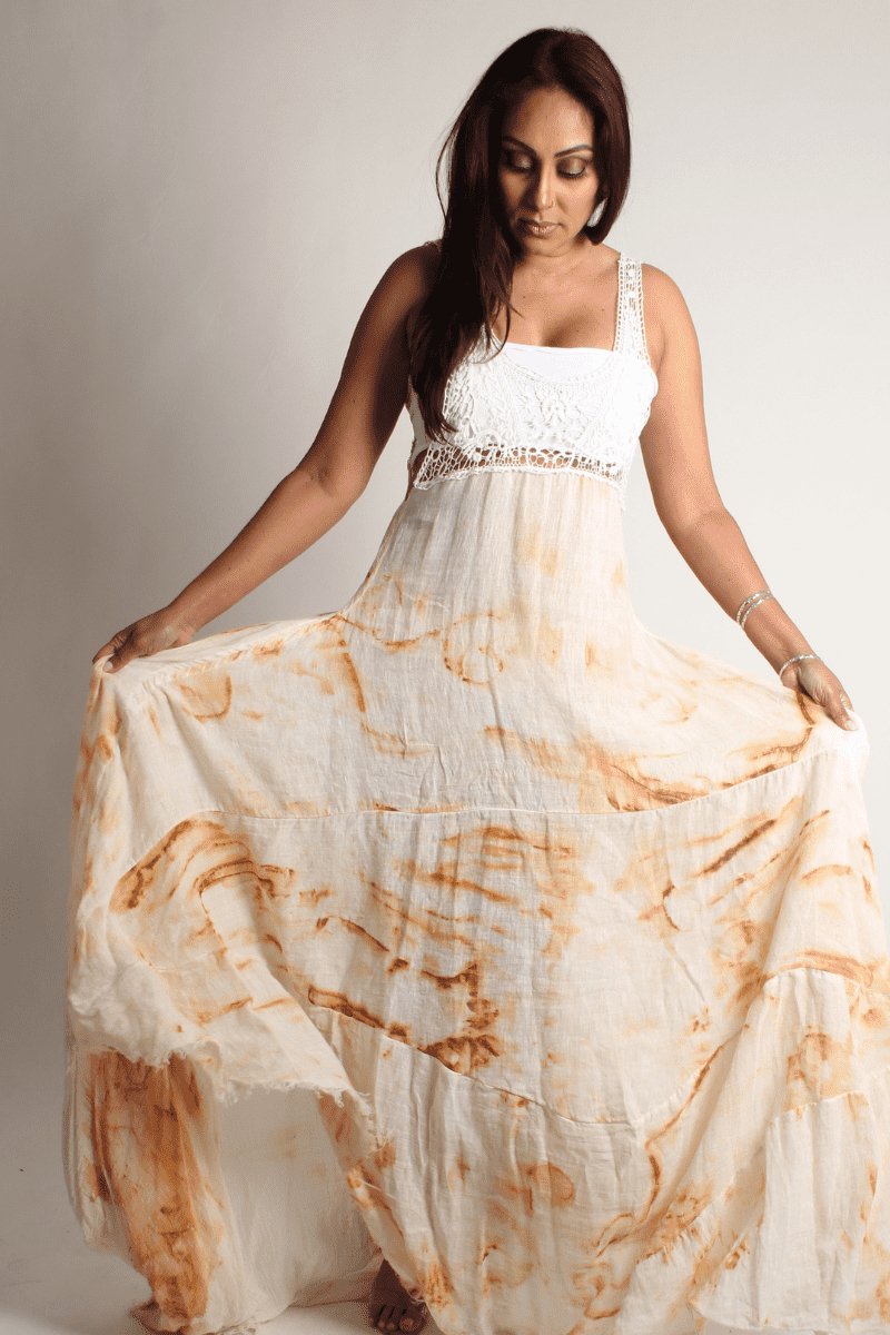 Boho Lace topped Dress - Steel Pony