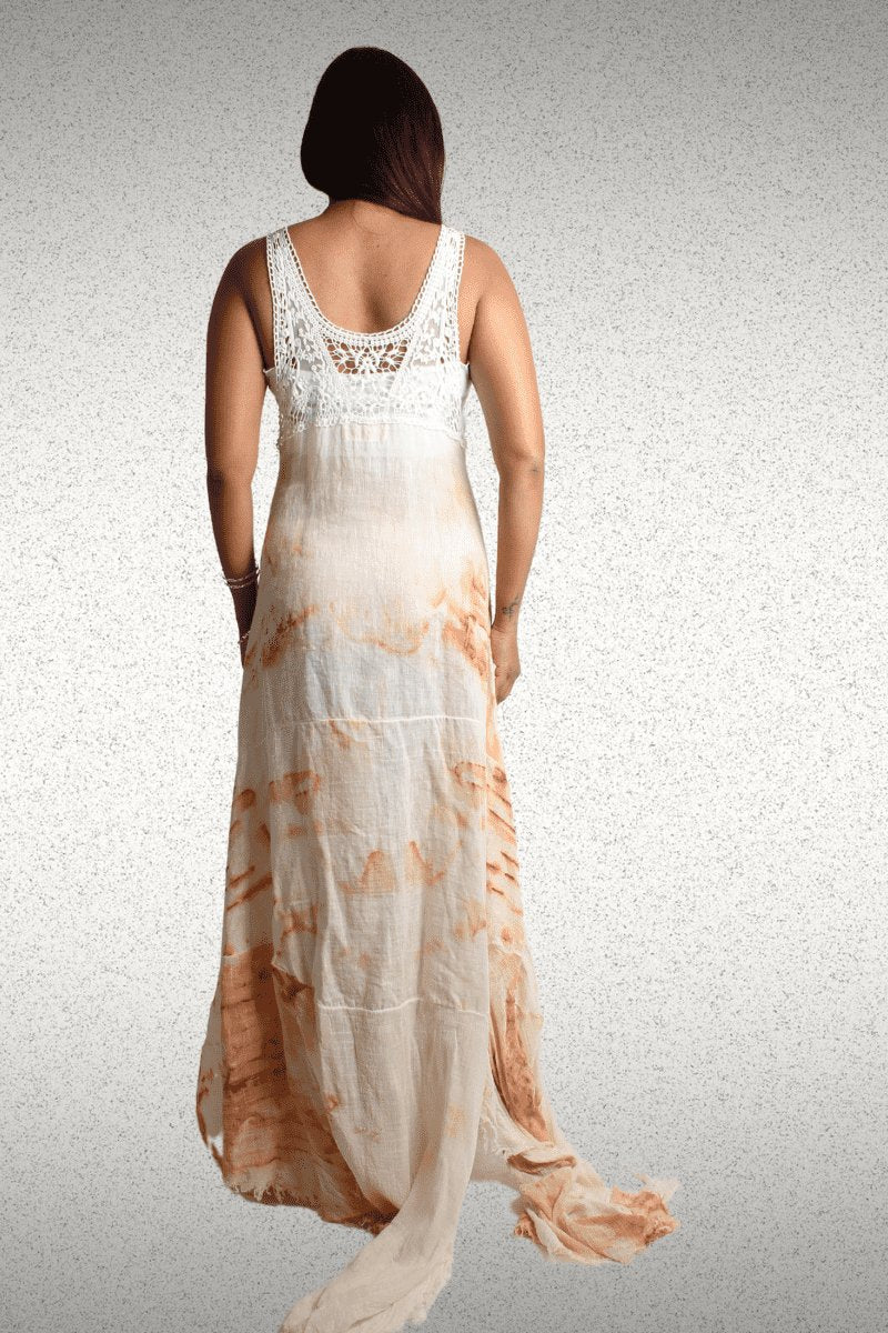 Boho Lace topped Dress - Steel Pony