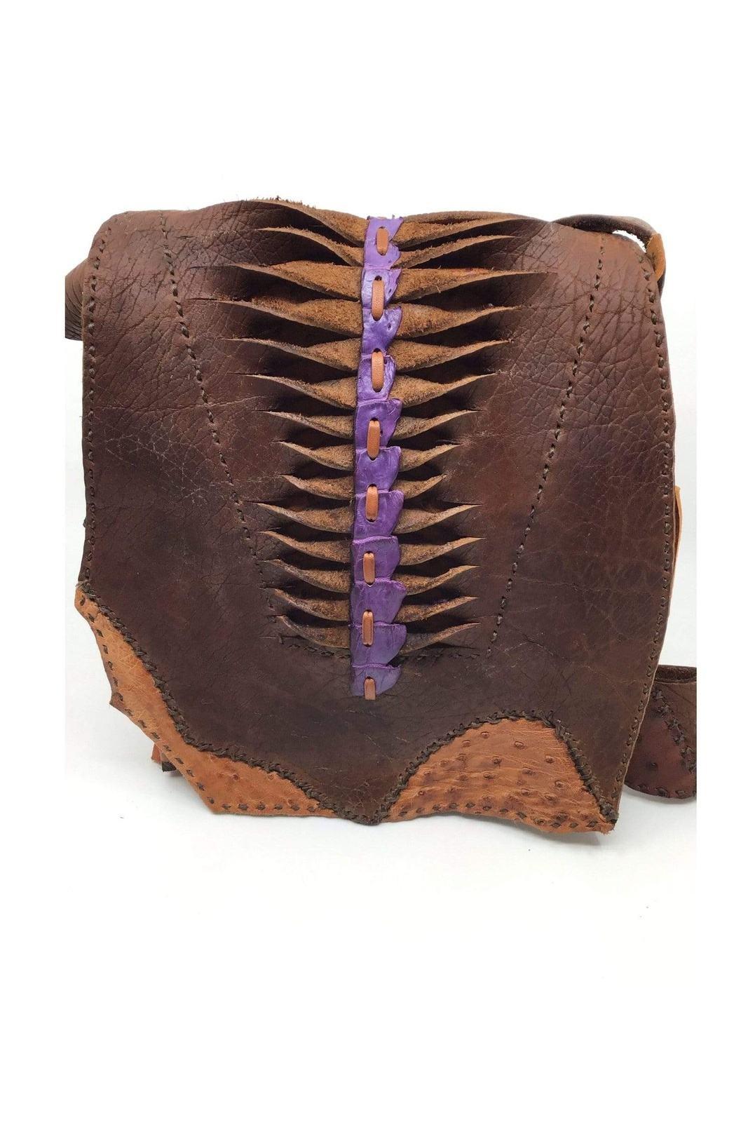 Buffalo Bag with purple detail - Steel Pony