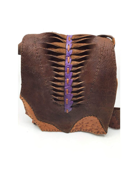 Buffalo Bag with purple detail - Steel Pony