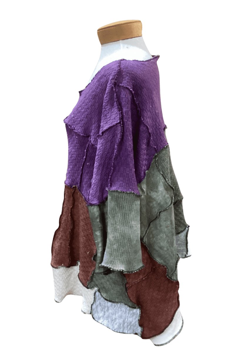 Color Blocked Sweater - Steel Pony