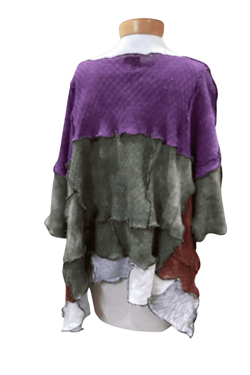 Color Blocked Sweater - Steel Pony