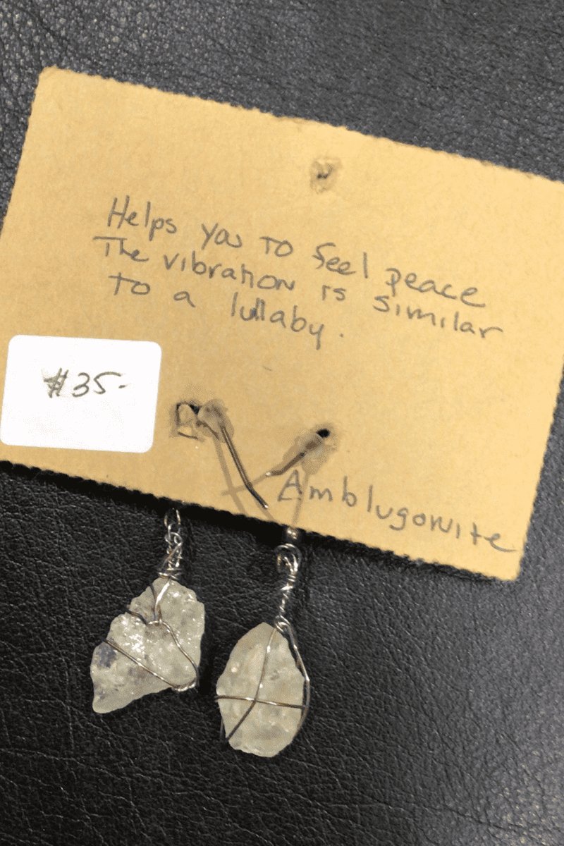 Crystal Earrings - Steel Pony