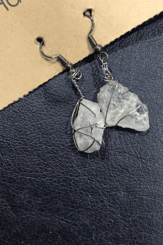 Crystal Earrings - Steel Pony