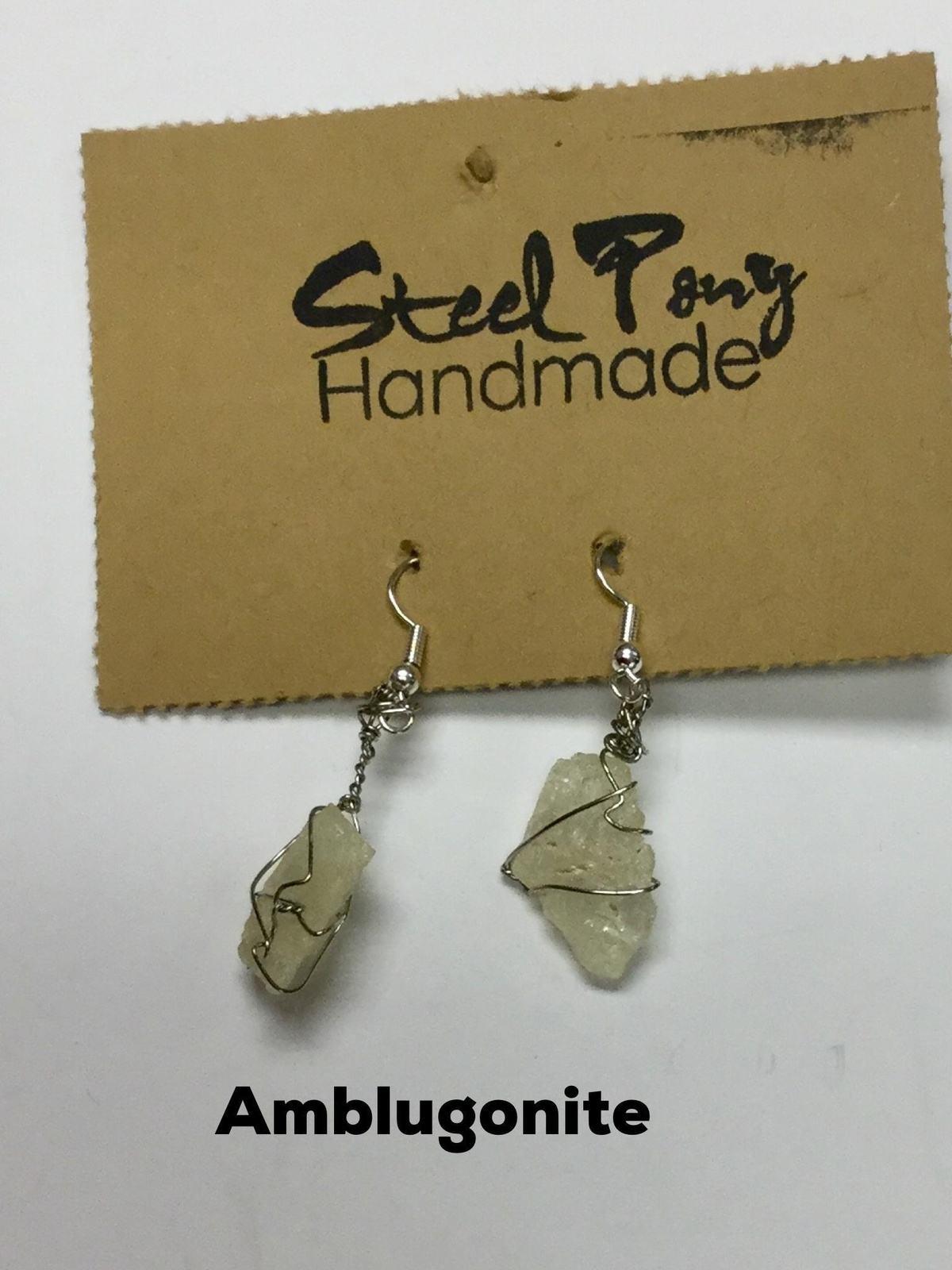 Healing Crystal Earrings - Steel Pony