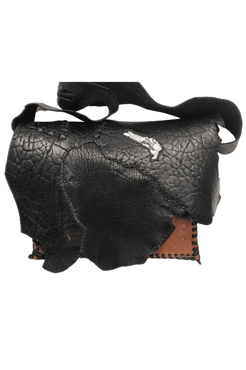 Jessie James Black Leather bag - Steel Pony