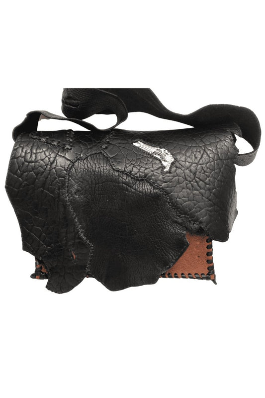 Jessie James Black Leather bag - Steel Pony