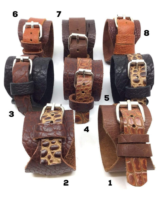 Leather Bracelet - Steel Pony