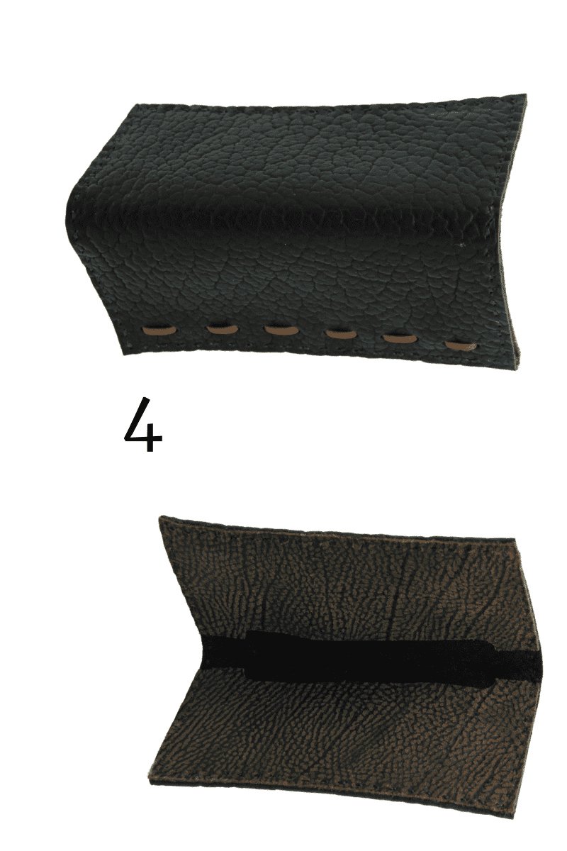 Leather Check Book Holders - Steel Pony