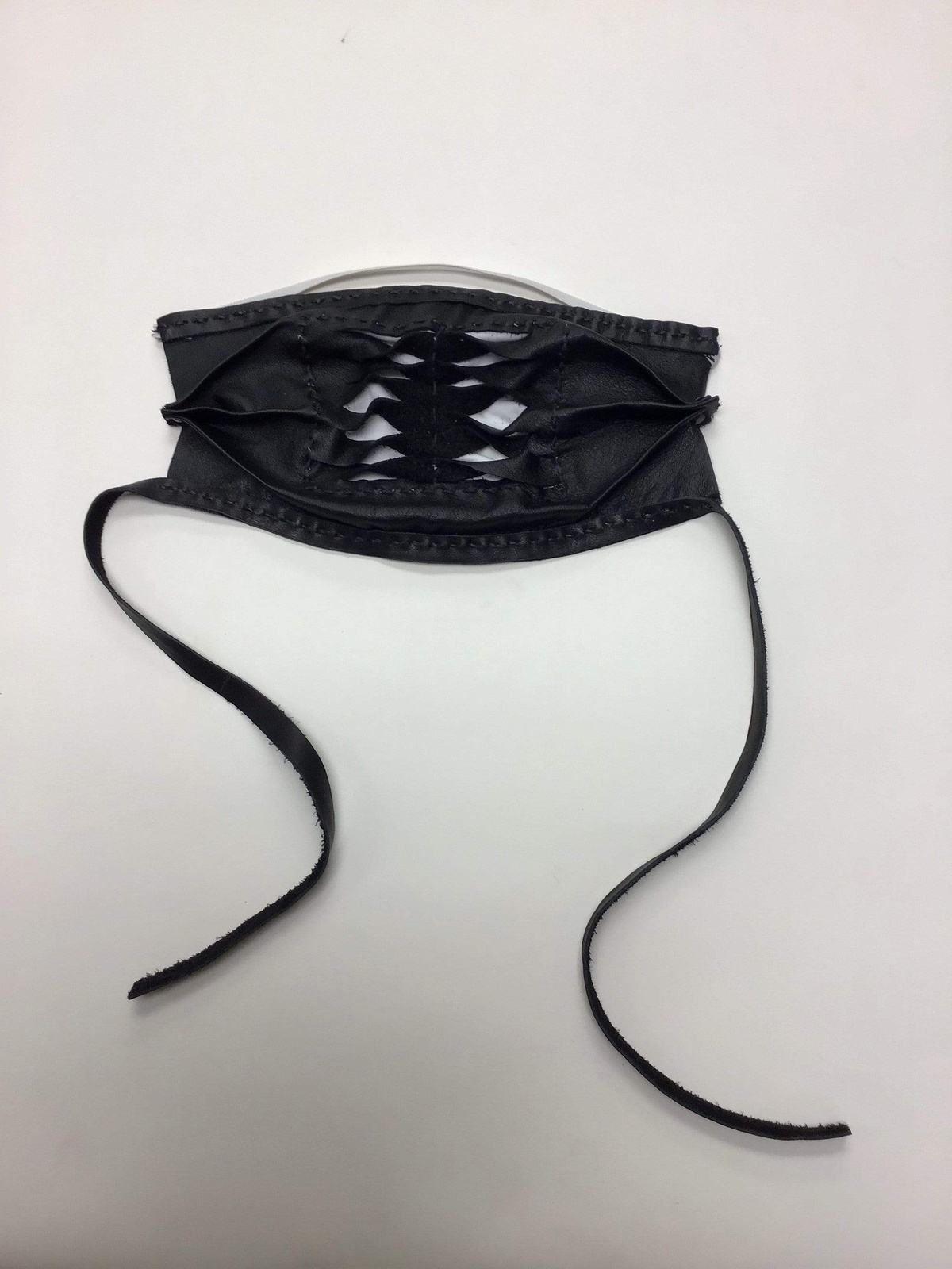 Leather Mask - Steel Pony