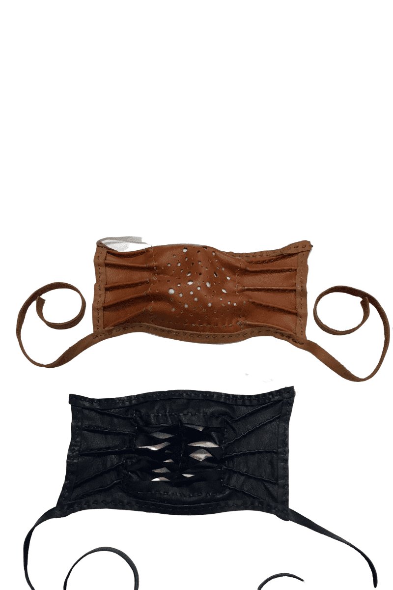 Leather Mask - Steel Pony