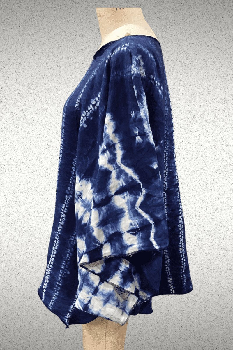 Linen Batwing One Size Tunic - Steel Pony