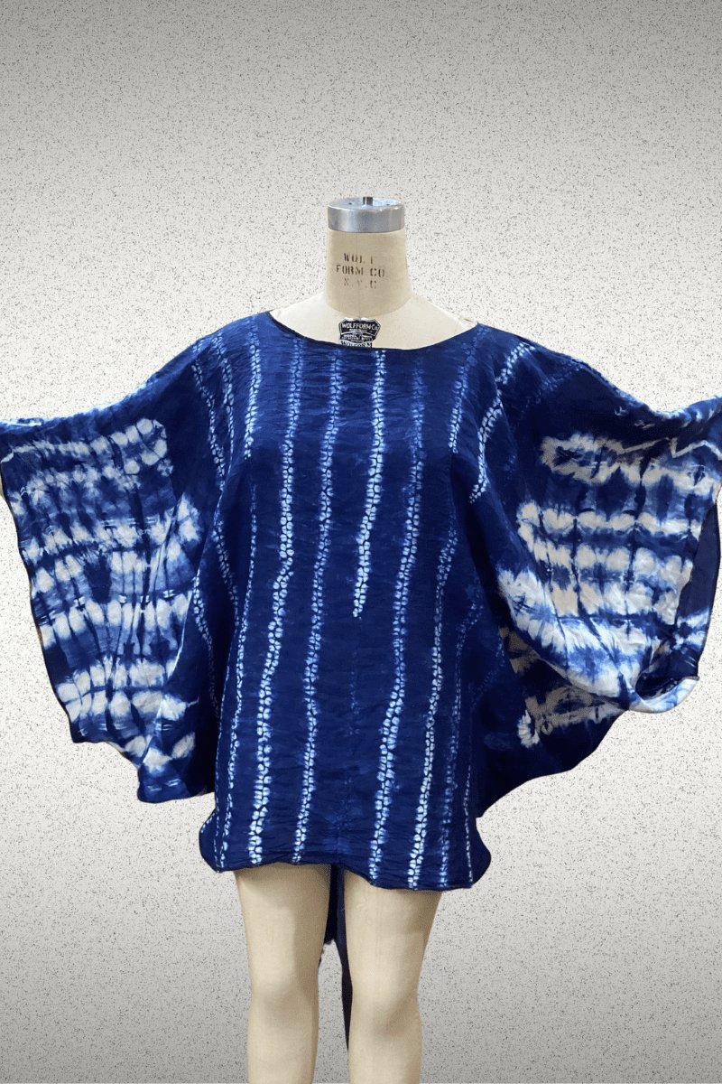 Linen Batwing One Size Tunic - Steel Pony