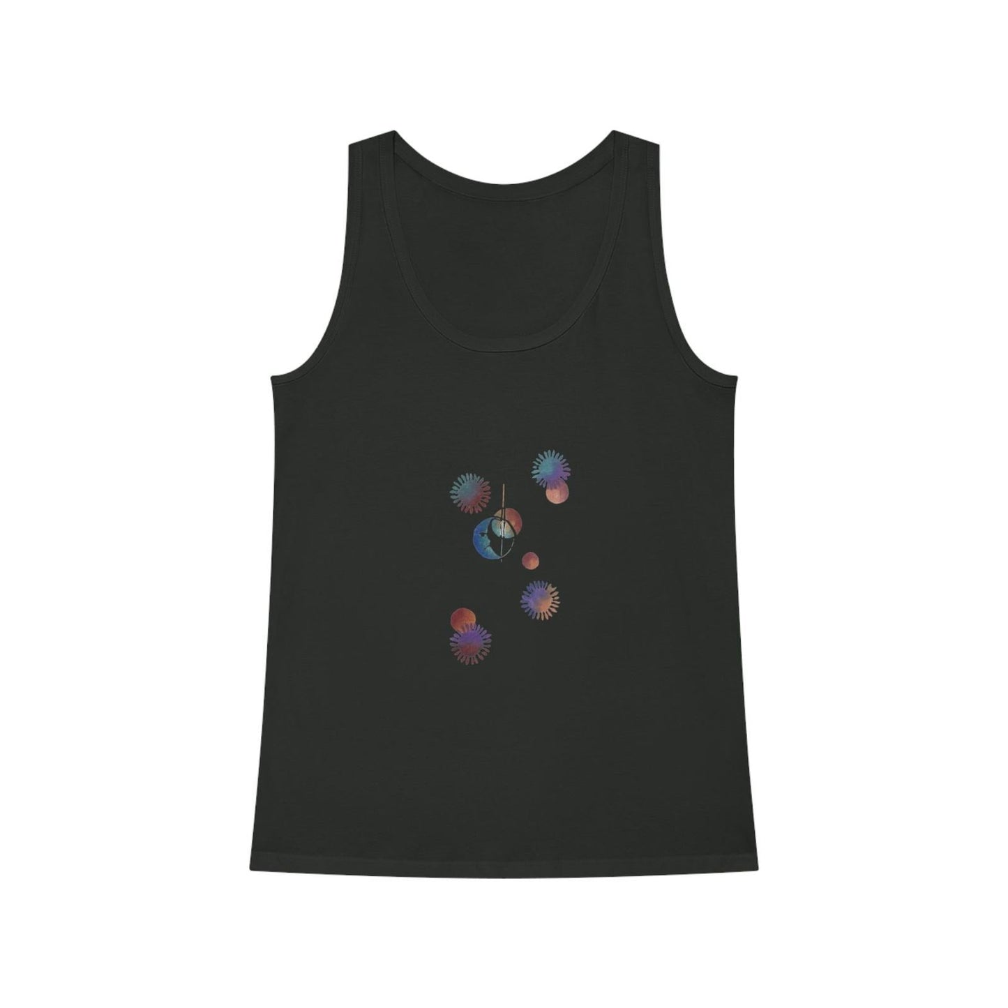 Moon and Stars Women's Dreamer Tank Top - Steel Pony