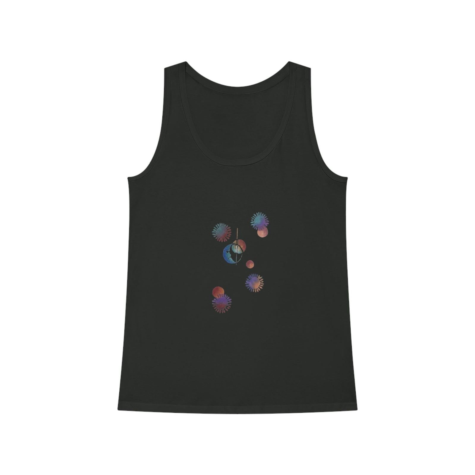 Moon and Stars Women's Dreamer Tank Top - Steel Pony